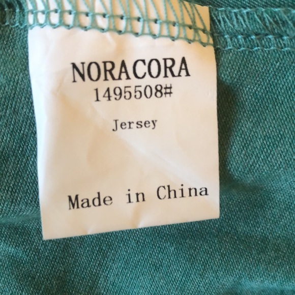 Nora Cora sea green jersey midi dress size L - Picture 5 of 7